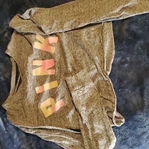 Pink cropped long sleeve